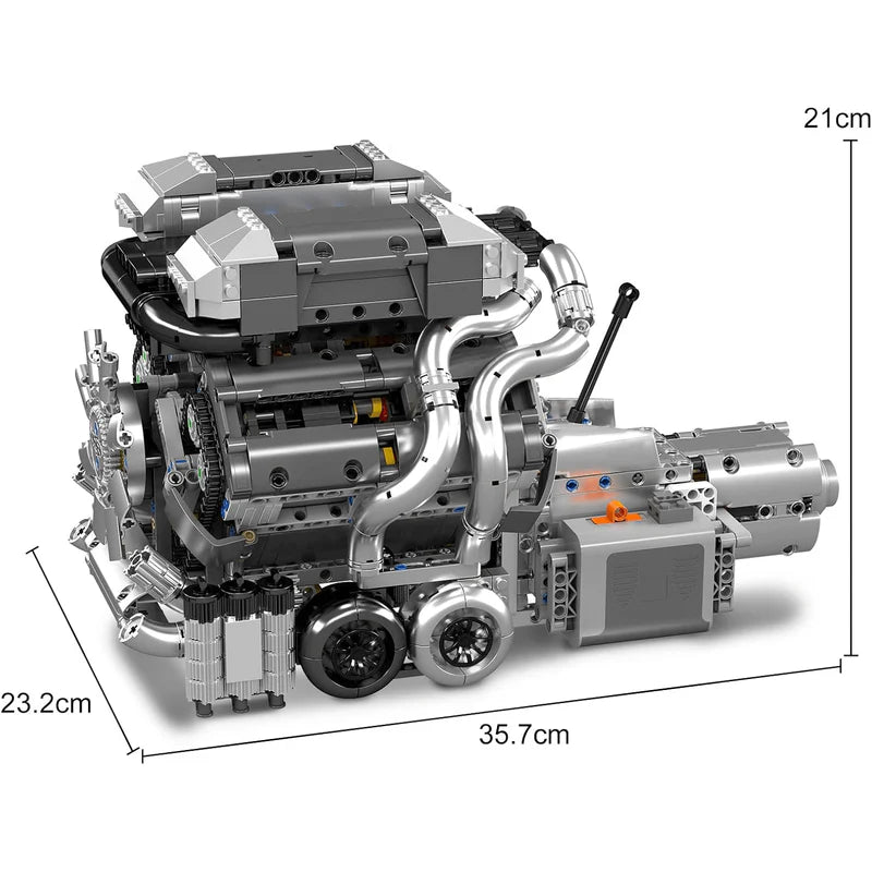 Motorised Hypercar W16 Engine & Gearbox 2024pcs