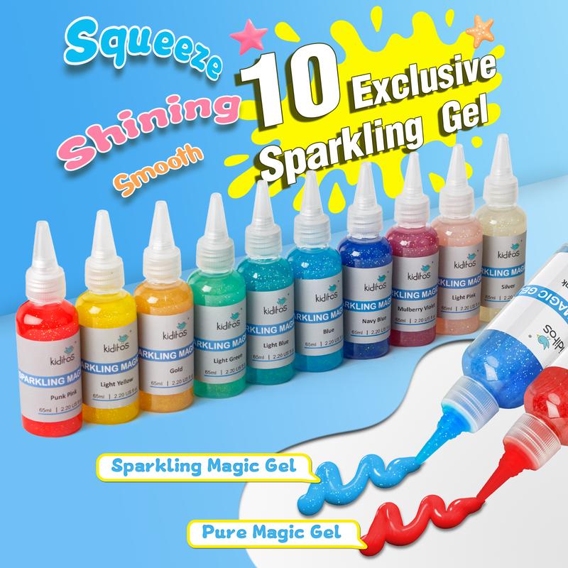 Magic Water Elf Toy Kit with Magic Gels, Molds - Imaginative Play, Christmas Gifts, Birthday Gifts, Party Favors, and Family-Friendly DIY STEM Projects