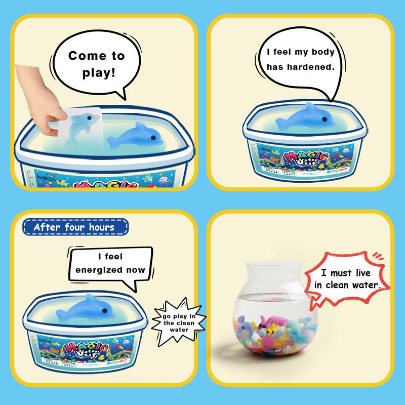 Magic Water Elf Toy Kit with Magic Gels, Molds - Imaginative Play, Christmas Gifts, Birthday Gifts, Party Favors, and Family-Friendly DIY STEM Projects