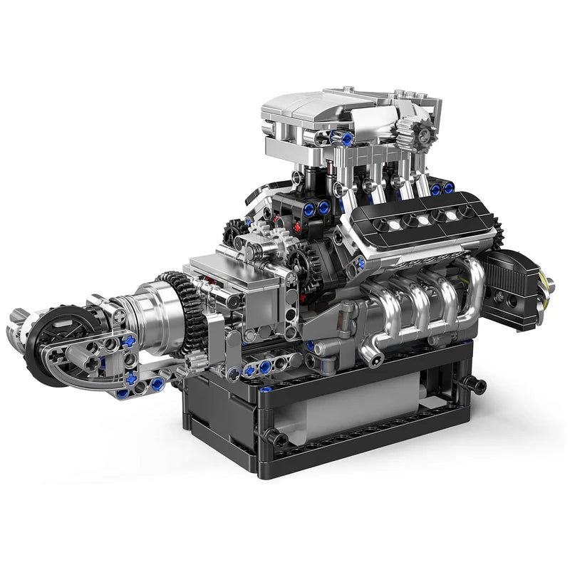 Motorised British Supercar V8 Engine 737pcs