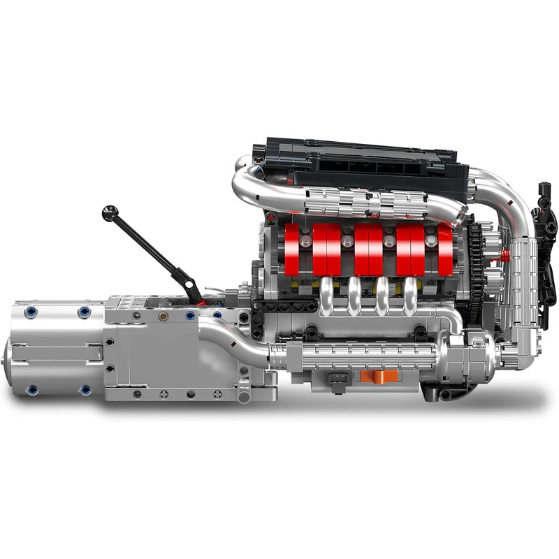 Motorised German V8 Engine With Gearbox 1169pcs