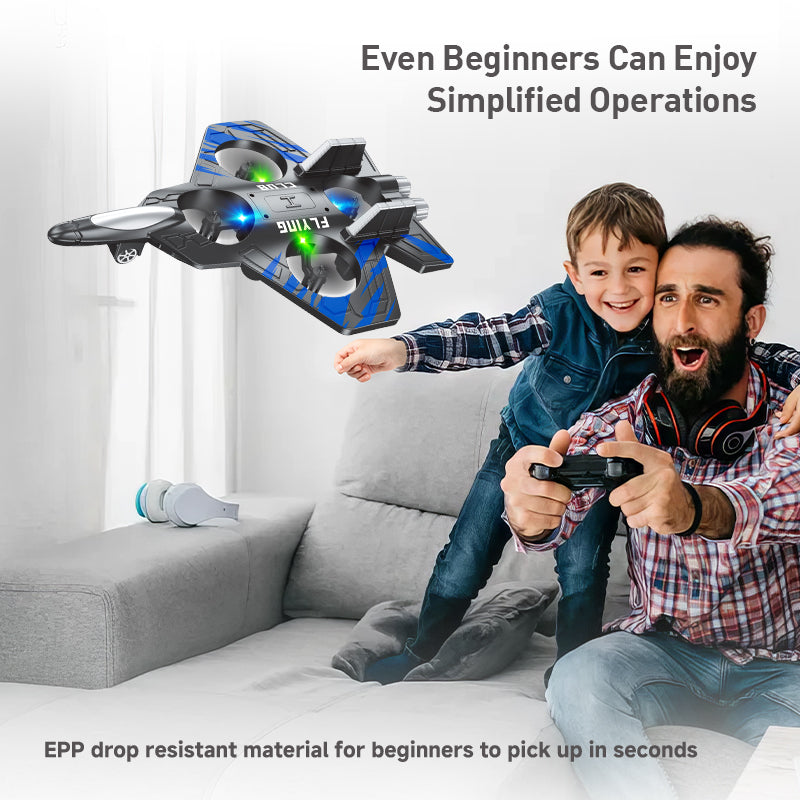 360° Flip RC Jet Plane Toy for Kids with LED Lights - Fun Kids Toy
