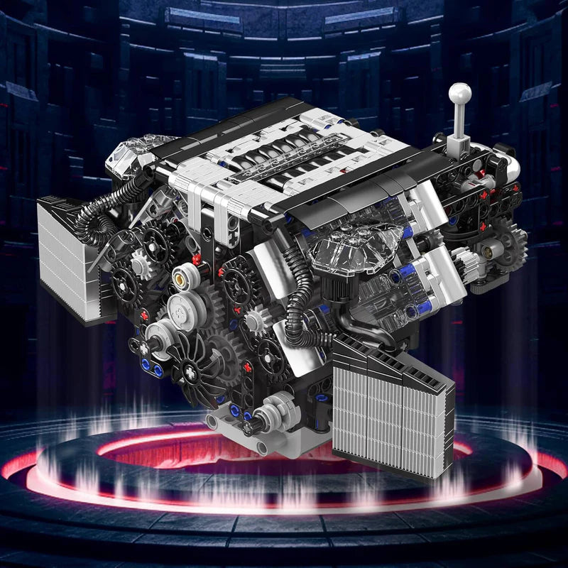Twin Turbo W12 German Engine 871pcs