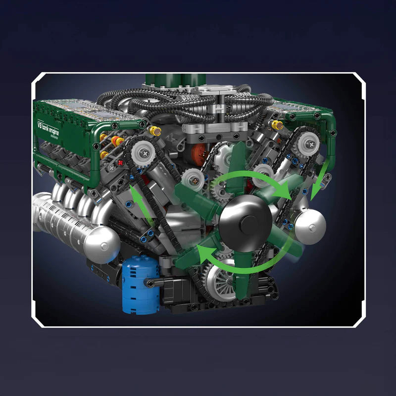 Motorised V8 Tank Engine 2250pcs