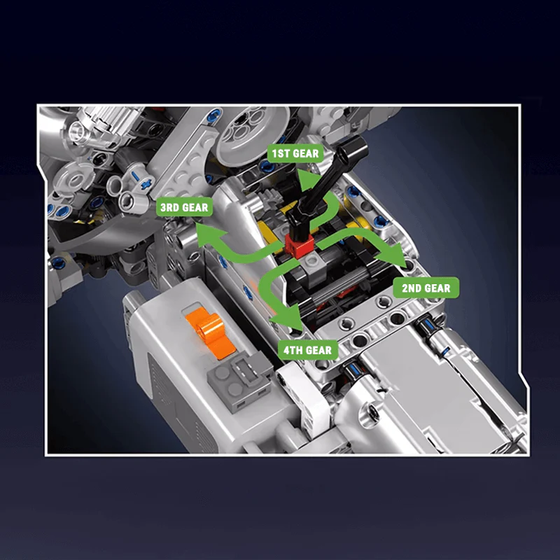 Motorised Hypercar W16 Engine & Gearbox 2024pcs
