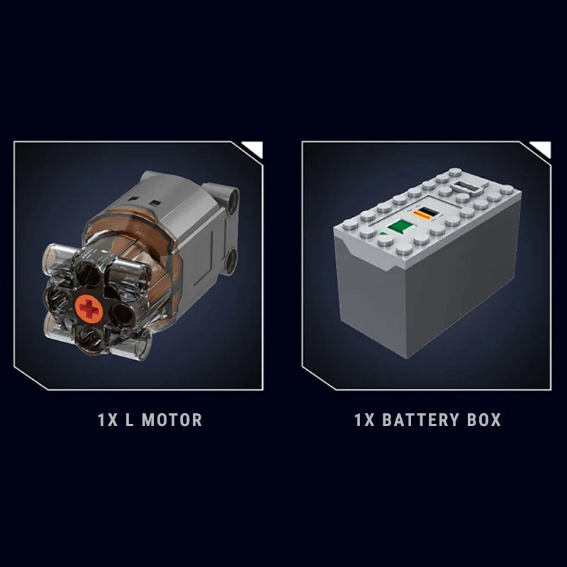 Motorised V8 Engine 552pcs