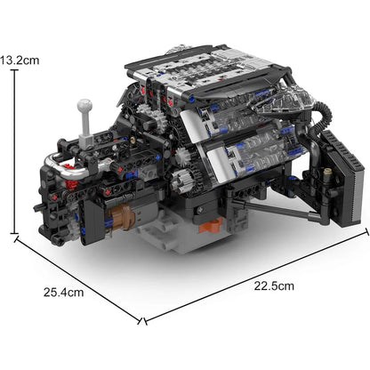 Twin Turbo W12 German Engine 871pcs