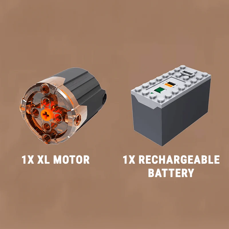Motorised Flat 6 Engine 609pcs