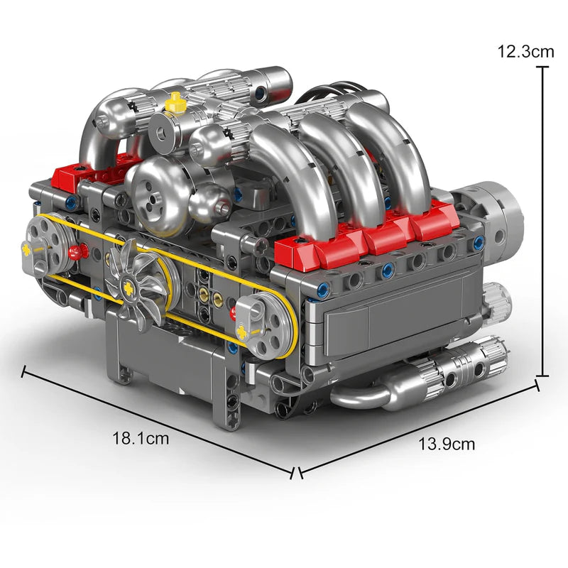 Motorised Flat 6 Engine 609pcs