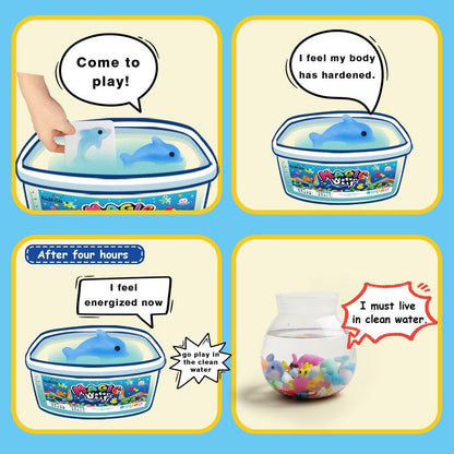 Magic Water Elf Toy Kit with Magic Gels, Molds - Imaginative Play, Christmas Gifts, Birthday Gifts, Party Favors, and Family-Friendly DIY STEM Projects