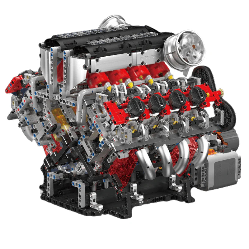 Motorised Italian V8 Engine 2718pcs