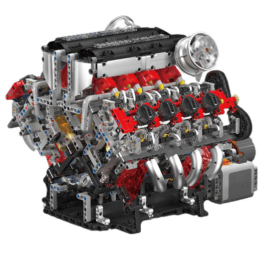 Motorised Italian V8 Engine 2718pcs
