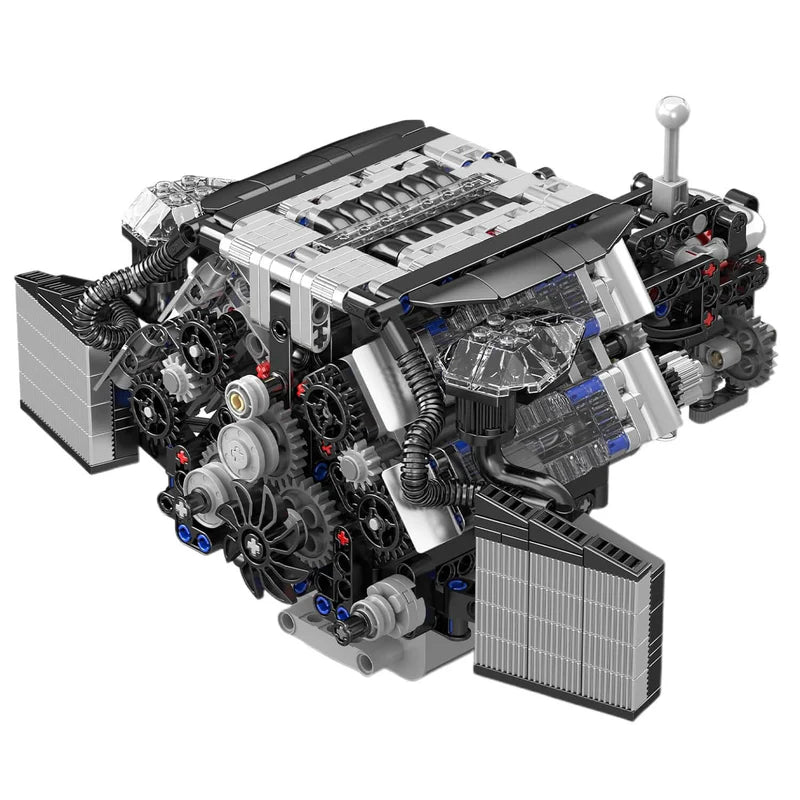 Twin Turbo W12 German Engine 871pcs