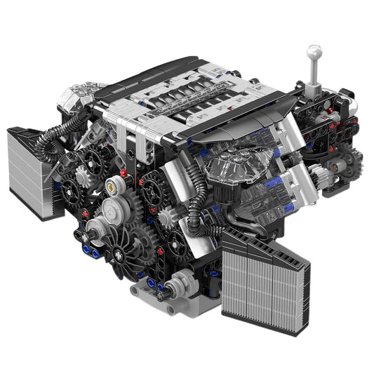Twin Turbo W12 German Engine 871pcs