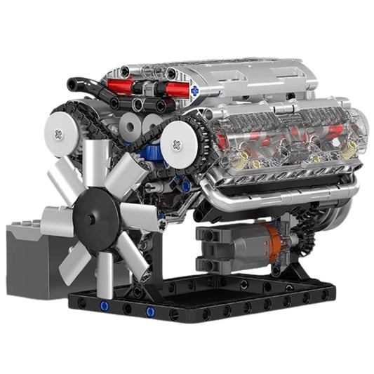 Motorised V8 Engine 552pcs