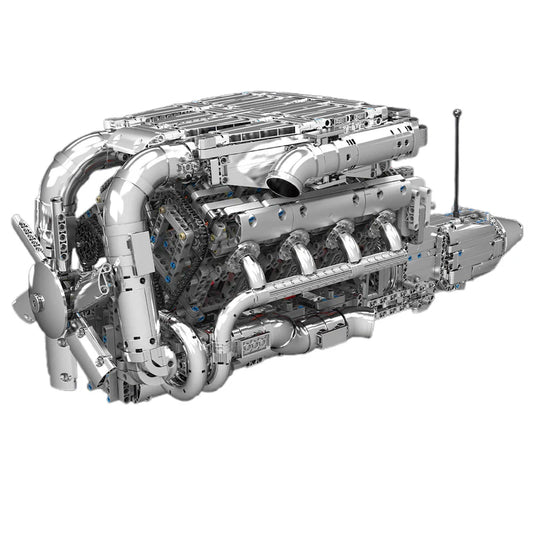 The Ultimate Chrome 5.5L V8 Engine & Gearbox 2899pcs