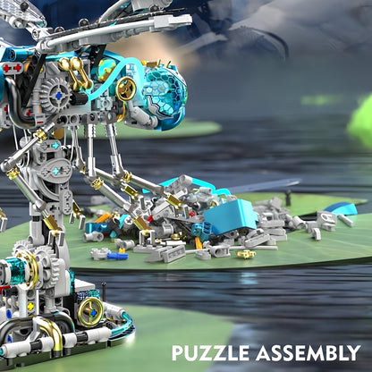 Mechanical Dragonfly Building Blocks STEM Kit 866PCS