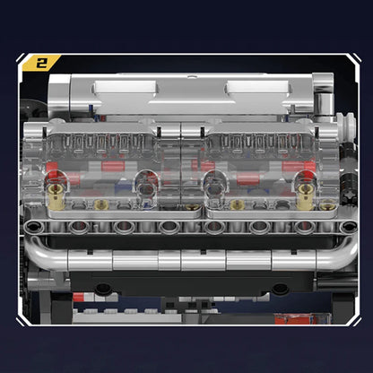 Motorised V8 Engine 552pcs