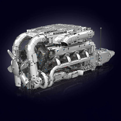 The Ultimate Chrome 5.5L V8 Engine & Gearbox 2899pcs