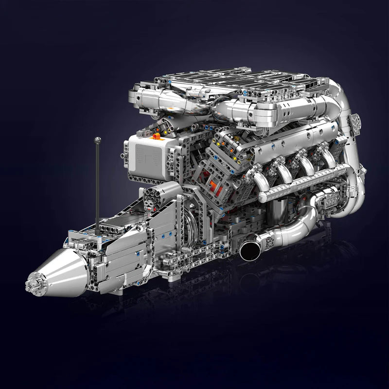 The Ultimate Chrome 5.5L V8 Engine & Gearbox 2899pcs