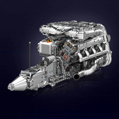 The Ultimate Chrome 5.5L V8 Engine & Gearbox 2899pcs