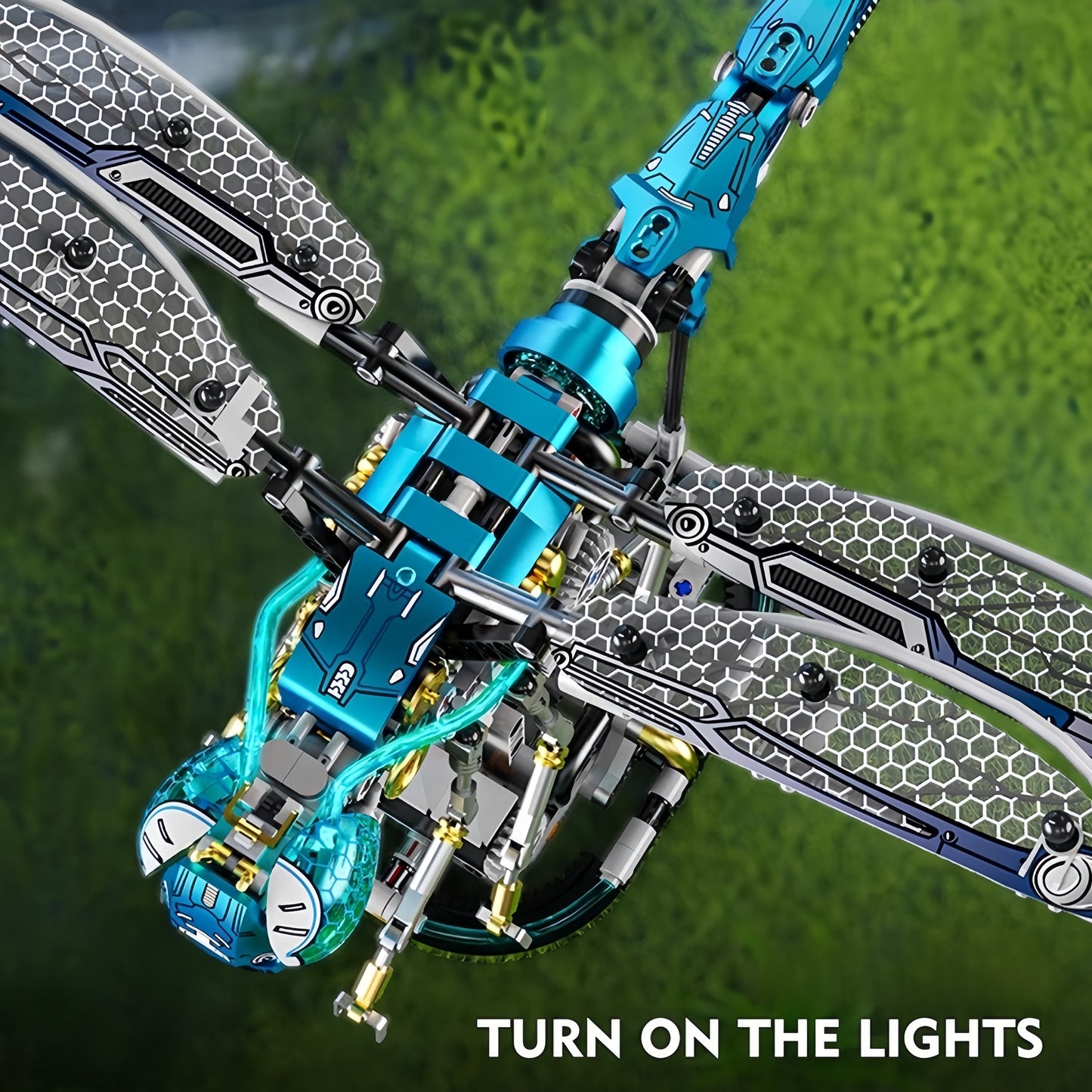 Mechanical Dragonfly Building Blocks STEM Kit 866PCS