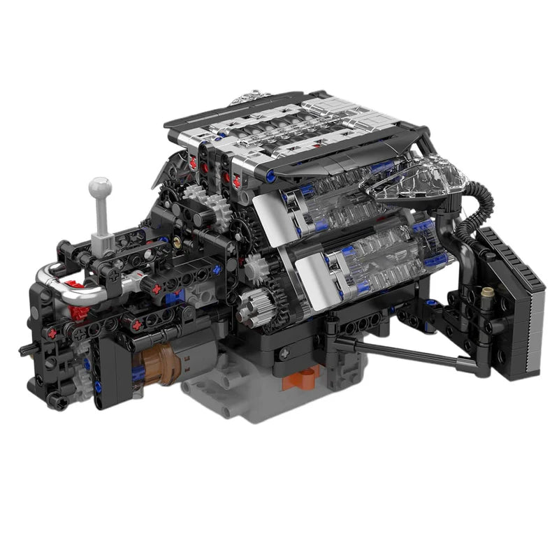 Twin Turbo W12 German Engine 871pcs