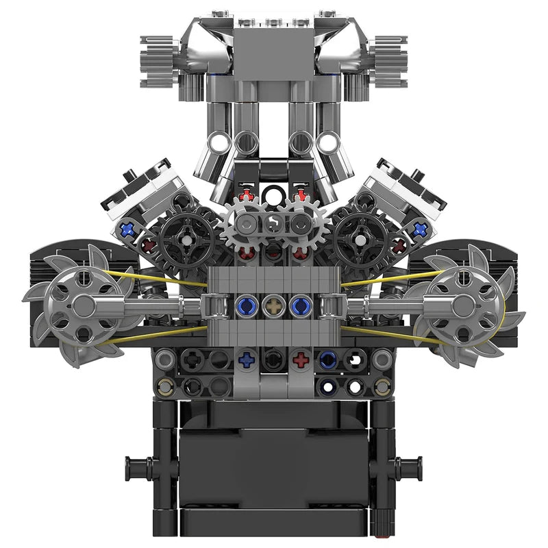 Motorised British Supercar V8 Engine 737pcs
