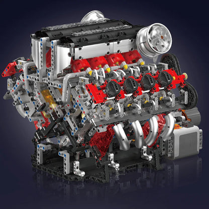 Motorised Italian V8 Engine 2718pcs