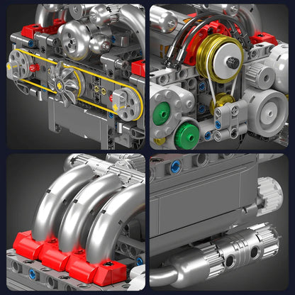 Motorised Flat 6 Engine 609pcs
