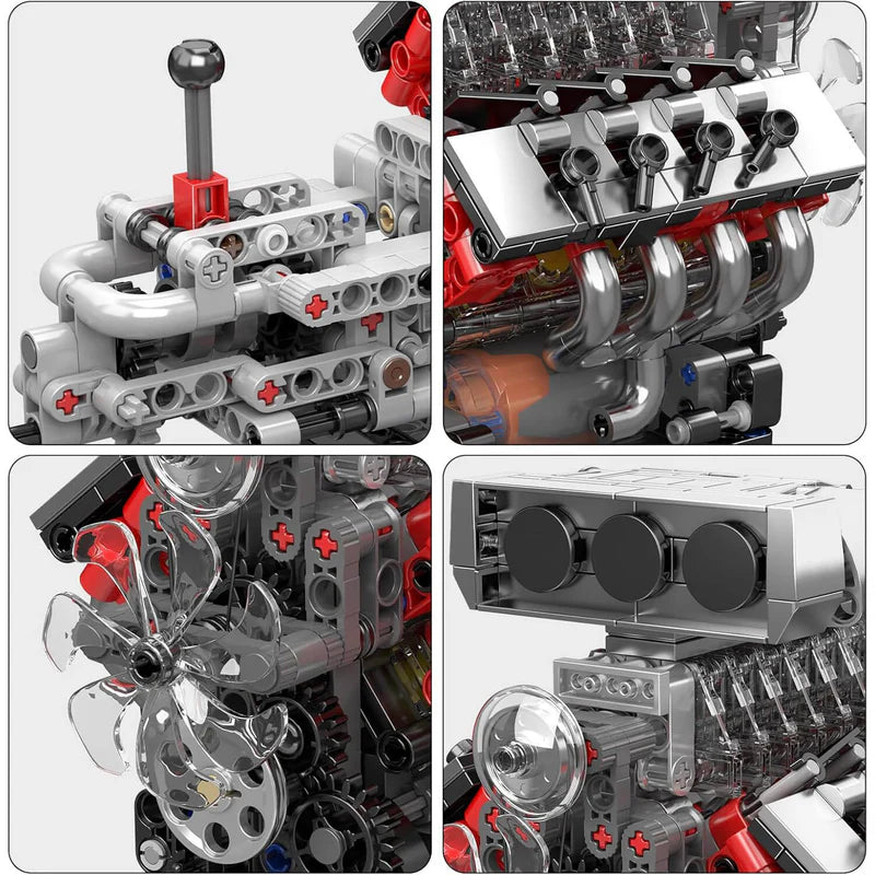 The Iconic V8 Supercharger Engine 855pcs