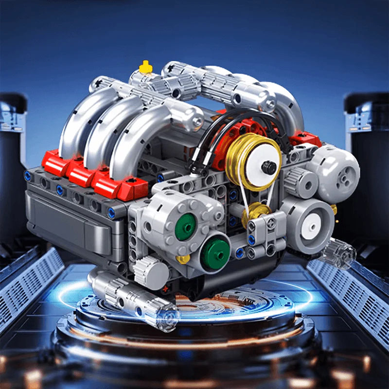 Motorised Flat 6 Engine 609pcs