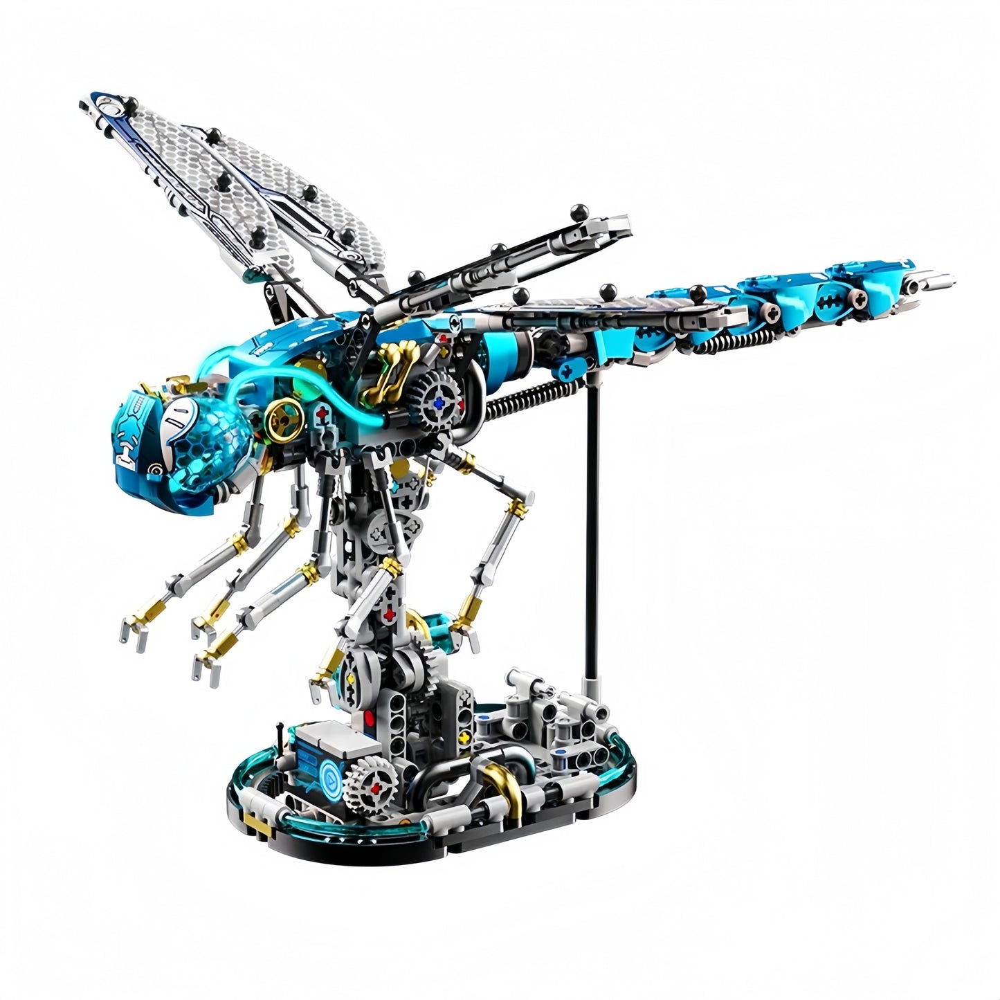 Mechanical Dragonfly Building Blocks STEM Kit 866PCS