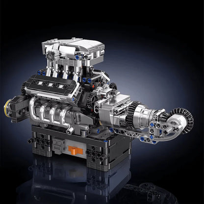 Motorised British Supercar V8 Engine 737pcs