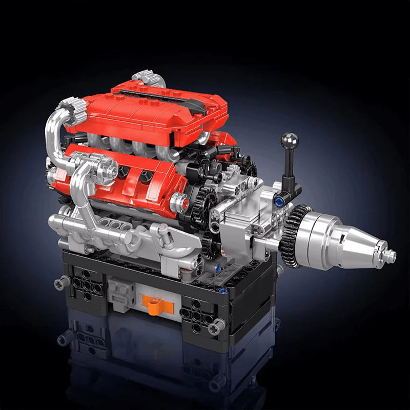 Motorised Italian V8 Engine 750pcs