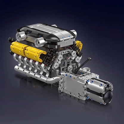 Motorised Italian Bull V12 Engine 1260pcs