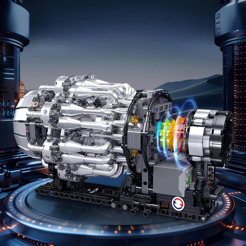 Motorised Turbofan Engine 1214pcs