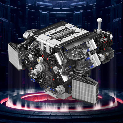 Twin Turbo W12 German Engine 871pcs