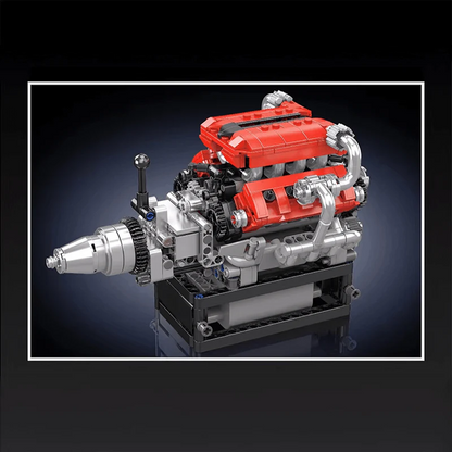 Motorised Italian V8 Engine 750pcs