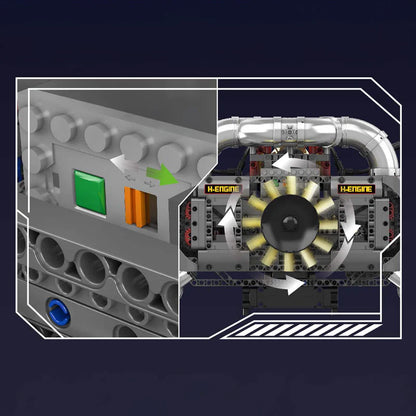 Motorised Flat 6 Engine 2375pcs