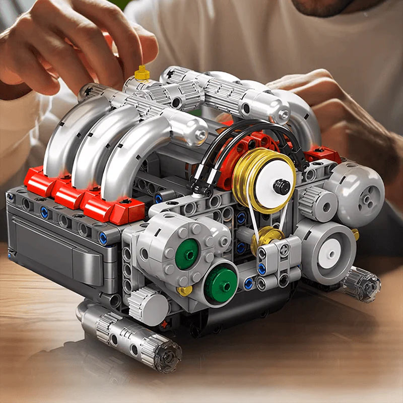 Motorised Flat 6 Engine 609pcs