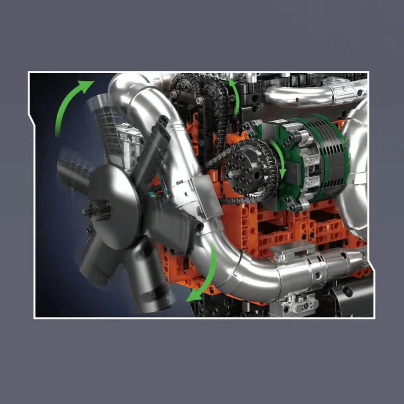 The Ultimate Inline-6 Truck Engine 3236pcs