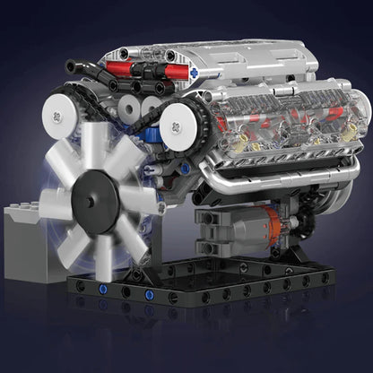 Motorised V8 Engine 552pcs