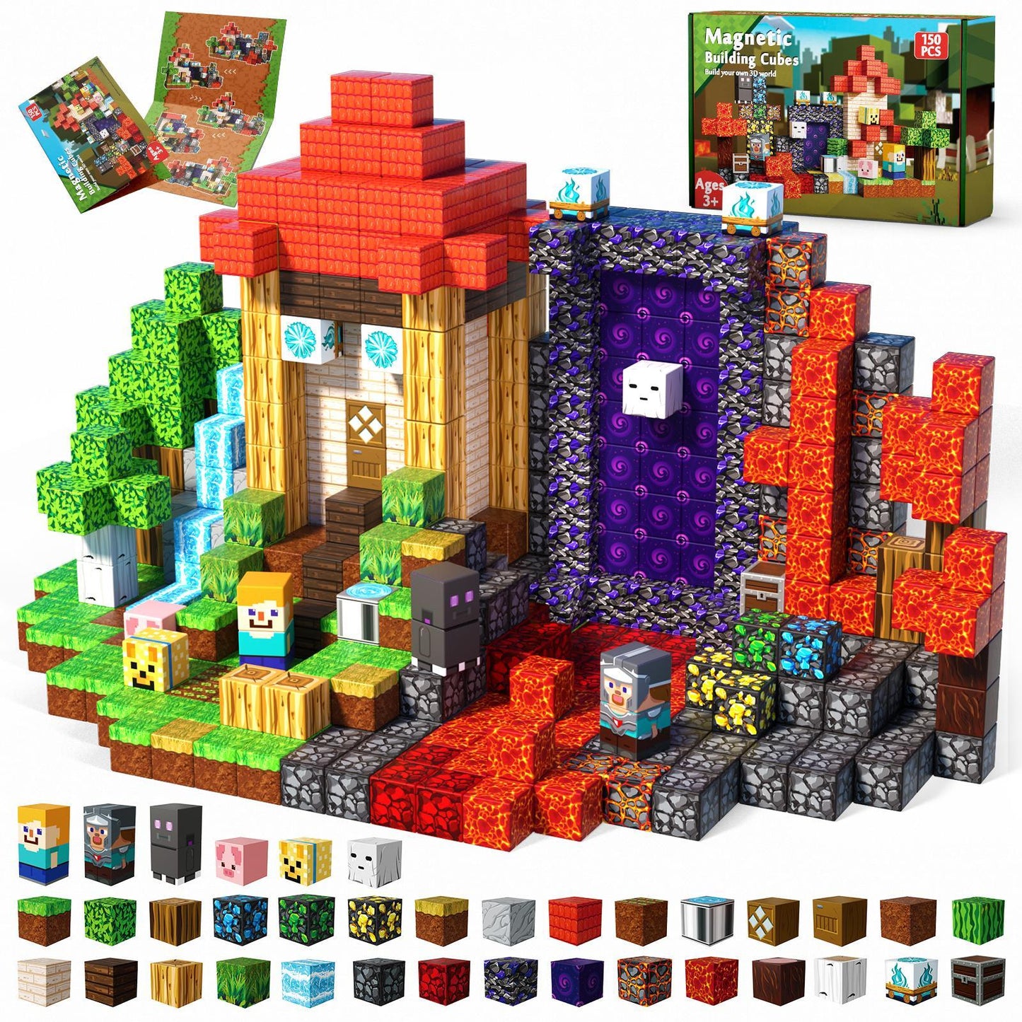 Magnetic Building Blocks STEM Children Toys Boys Girls Birthday gift