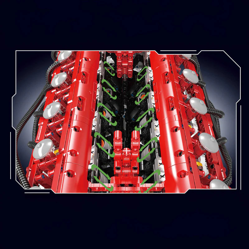 The Ultimate V12 Engine & Gearbox 3472pcs