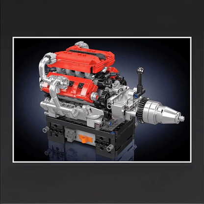 Motorised Italian V8 Engine 750pcs