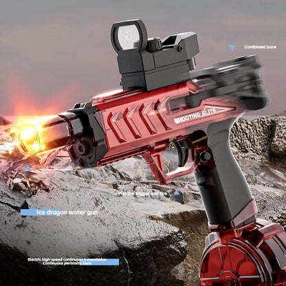 Electric Water Gun with Muzzle Light,Outdoor Party Summer Water Guns Shooting Game Toy