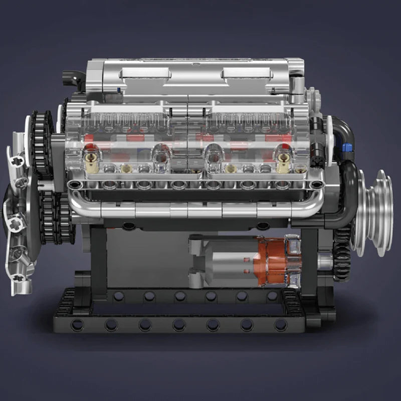 Motorised V8 Engine 552pcs