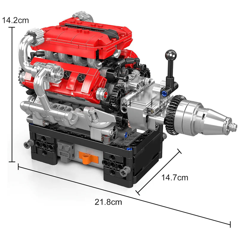 Motorised Italian V8 Engine 750pcs