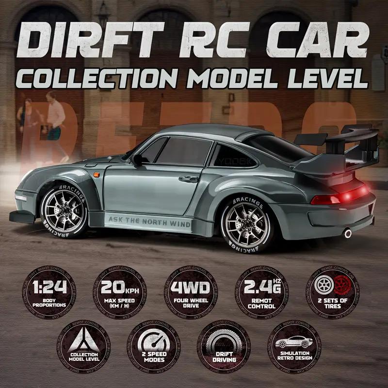 RC Drift Car – 1:24 Scale 4WD Remote Control Racing Car